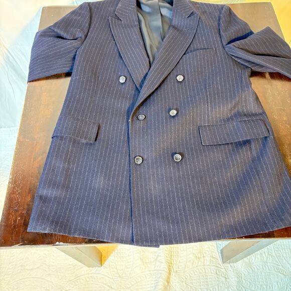 Vintage Brooks Brothers Brooksgate Pin-Striped Blazer USA Made Sports Coat Union - Picture 8 of 13
